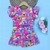 Conjunto short saia Eva Rosa