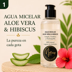 AGUA MICELAR ALOE VERA & HIBISCUS