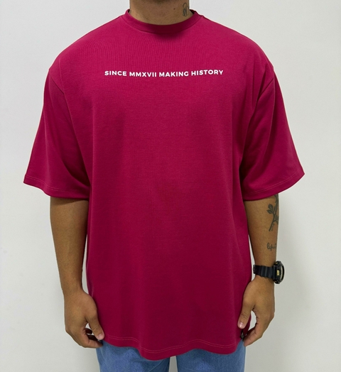 CAMISETA OVERSIZED BORDO 2017