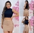 Saia jeans cargo com lycra - comprar online