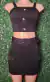 Conjunto feminino canelado 3D - loja online