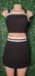 Conjunto feminino alfaiataria Short saia