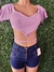 Cropped canelado Brenda - comprar online