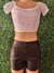 Cropped Aplicação Tule Valeria - comprar online