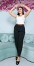 Calça feminina social alfaiataria com punho - comprar online
