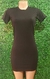Vestido Feminino Canelado Manga Curta
