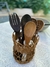 Portacubiertos Rattan - comprar online