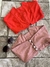 cropped com strass