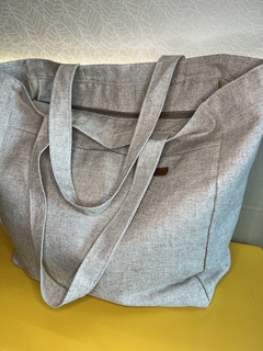 Bolsa Clássica Linho com zíper - comprar online