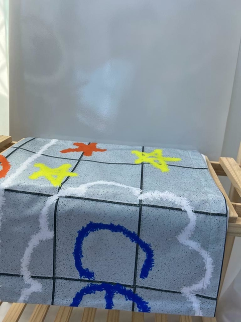 Toalha de Brincar Amarelinha Impermeável Colorida