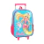 MOCHILA COM RODAS BARBIE VERDE LUXEL