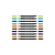 MARCADOR CIS DUALTIP C/10 CORES 2 PONTAS 0.4MM E BRUSH na internet