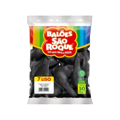 BALAO REDONDO N 7 C/50 UNIDADES PRETO