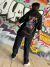 REMERA OVERSIZE ESTAMPADA - DESTRUCTION - NEGRA
