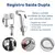 Imagem do Kit Ducha Higiênica com Registro Inox Saída Dupla 1/2 + Chuveirinho e Mangueira