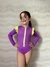 Maiô Ziper Bicolor Roxo - comprar online