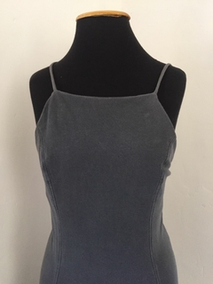 VESTIDO DECOTE COSTAS CINZA ESPAÇO FASHION - TAMANHO M - comprar online