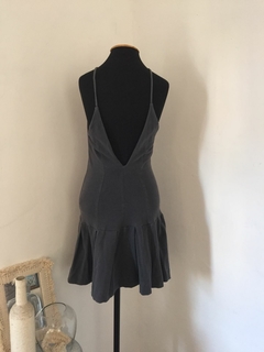 VESTIDO DECOTE COSTAS CINZA ESPAÇO FASHION - TAMANHO M - loja online