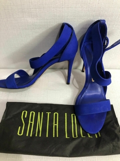 SANDÁLIA SANTA LOLLA AZUL COBALTO - TAMANHO 36 - Newold Aquisição Brechó RJ