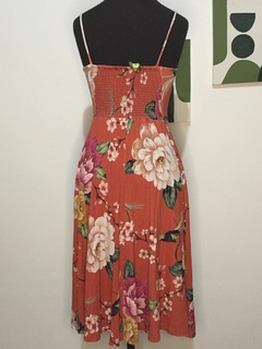 VESTIDO MIDI FARM - TAMANHO M - Newold Aquisição Brechó RJ