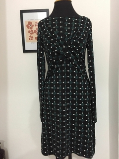 VESTIDO PRETO ESTAMPADO MARIA FILÓ - TAMANHO G na internet