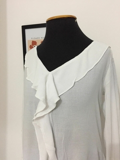 BLUSA BRANCA MANGA LONGA MARIA FILÓ SUITE - TAMANHO G - comprar online