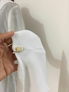 BLUSA BRANCA MANGA LONGA MARIA FILÓ SUITE - TAMANHO G - Newold Aquisição Brechó RJ