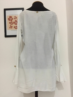 BLUSA BRANCA MANGA LONGA MARIA FILÓ SUITE - TAMANHO G na internet