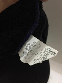 BLUSA AZUL MARINHO DE TRICOT DECOTE COSTAS MERCATTO - TAMANHO ÚNICO na internet