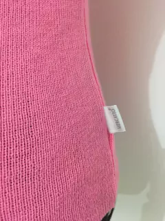 BLUSA TRICOT ROSA SEM MANGA MERCATTO - TAMANHO ÚNICO - Newold Aquisição Brechó RJ