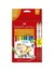 Lápis de cor faber castell triangular jumbo 12 cores + 2 eco lápis grafite