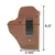 Coldre de transporte oculto destro/cahoto para Glock 17 19 22 23 43 Sig Sauer P2 - comprar online