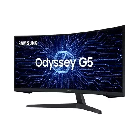 MONITOR SAMSUNG GAMER CURVO ODYSSEY 34 165HZ 1MS WQHD ULTRAWIDE HDMI DP FREESYNC PREMIUM PRETO - LC34G55TWWLMZD - comprar online