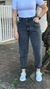 CALÇA MOM JEANS PRETO MARMORIZADO - comprar online