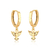 Brinco Feminino Argola Espirito Santo Amoeto Banhado a Ouro18k