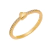 Anel Feminino Coração com Pedrinhas Amoeto Banho Ouro 18k - buy online