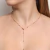 Colar Gravata Bolinhas Oval Amoeto Banhado a Ouro 18k