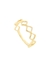 Anel Feminino Amoeto Quadradinhos Banho Ouro 18k - comprar online