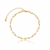 Pulseira Feminina Baguete Candy Amoeto Banhado a Ouro 18k