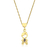 Colar Feminino Filho Menino Com Pedrinhas Amoeto Banhado a Ouro 18k - comprar online
