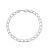 Pulseira Masculina Elos Amoeto Banhado Ródio e Prata