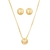 Colar e Brinco Amoeto Fé Banhado a Ouro 18K - comprar online