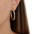 Brinco Argola (G) Feminino Amoeto Banho Ouro 18k - comprar online