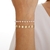 Pulseira Feminina Chapinha e Pérola Amoeto Semijoia Banhado Ouro 18k