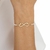 Pulseira Pérolas Pingente Infinito Amoeto Banhado a Ouro 18k