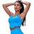 CROPPED CORSET AZUL