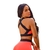 TOP ELASTIC LARANJA COM PRETO - comprar online