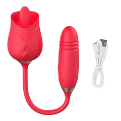 Vibrador em formato de rosa - 10 velocidades - loja online