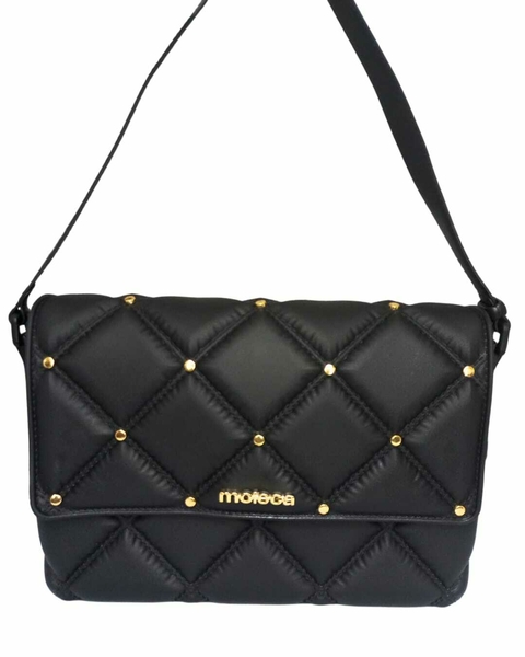 Bolsa Moleca Transversal Preto/Dourado - comprar online