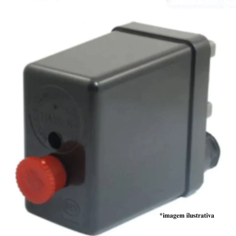 Pressostato para Compressores 80-120psi 1 via de botão